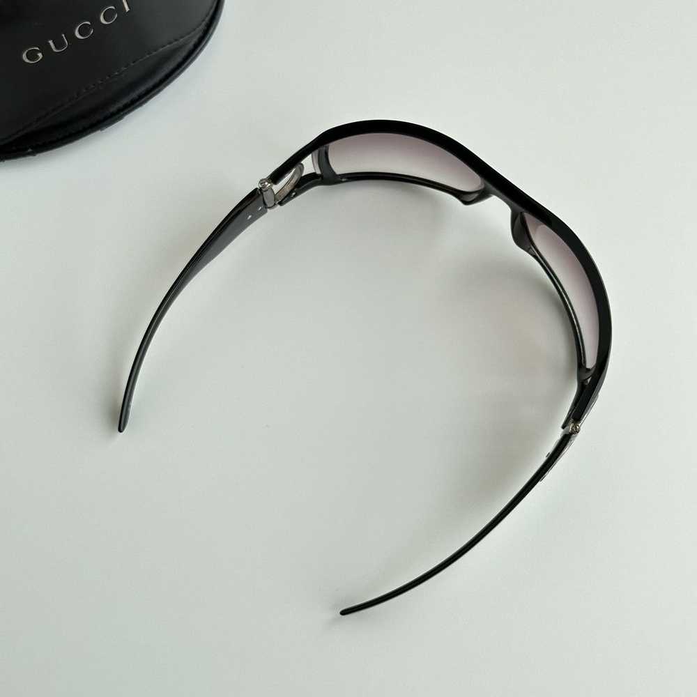 Gucci × Vintage Gucci Mask Horsebit Black Sunglas… - image 11
