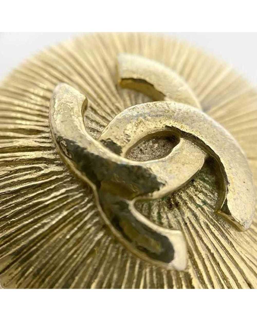 Chanel Luxurious Gold-Plated Coco Mark Pin Brooch - image 5