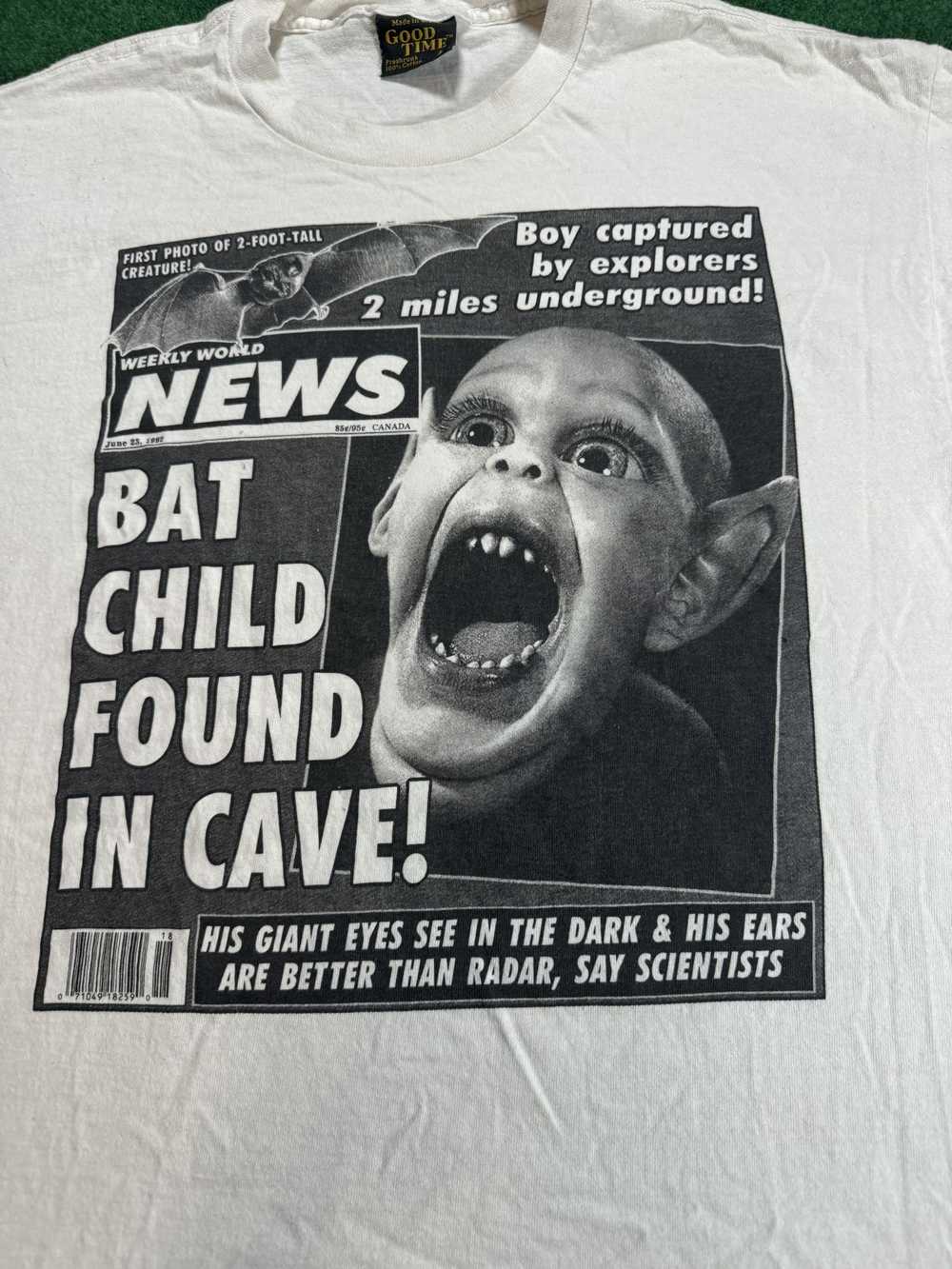 Vintage VTG 90s Week World News Bat Child Boy Ori… - image 2