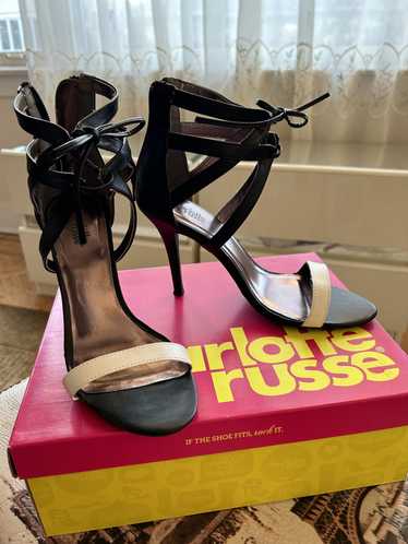 Other Charlotte Russe Black White Strappy Heels Zi