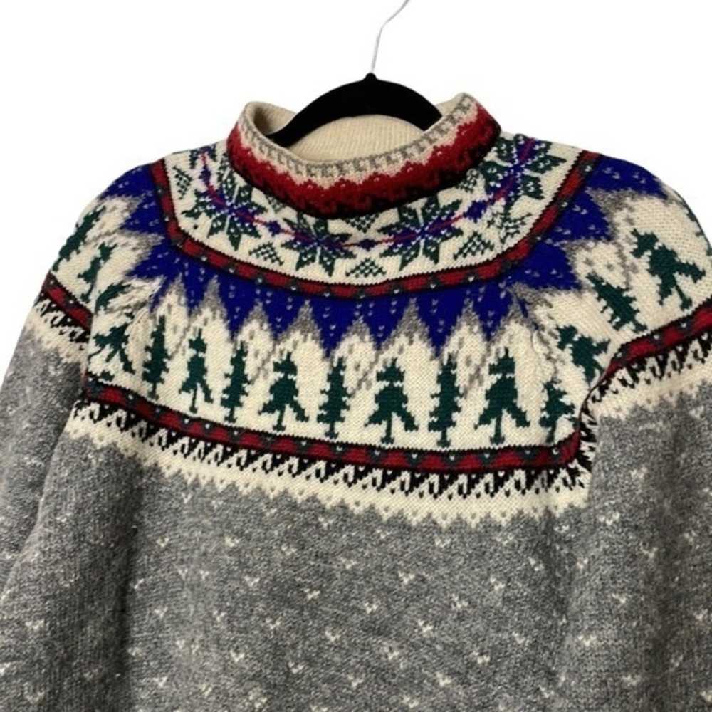 Vintage Eddie Bauer Tree 85% Wool Sweater Size‎ XS - image 2