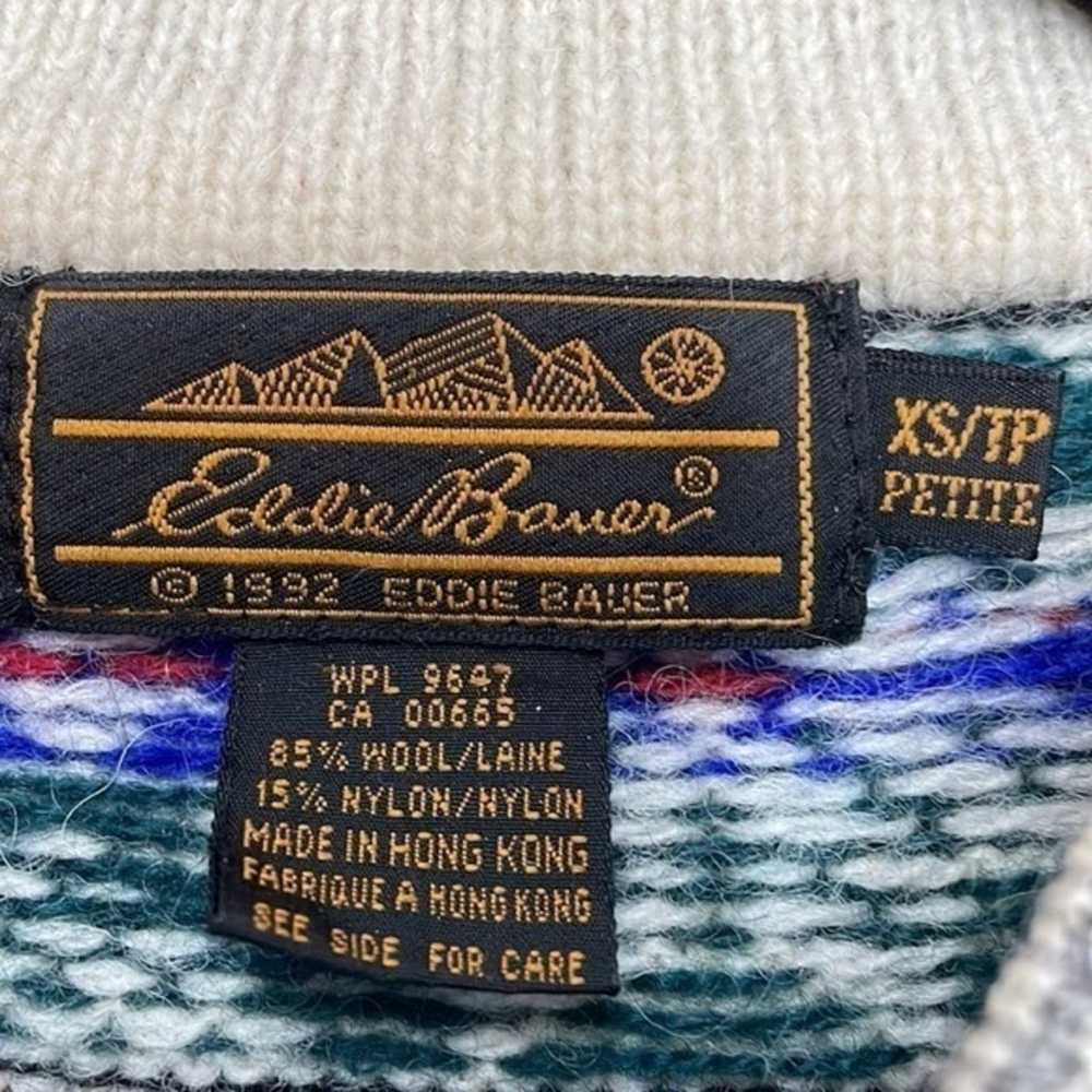 Vintage Eddie Bauer Tree 85% Wool Sweater Size‎ XS - image 5