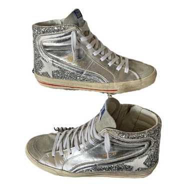 Golden Goose Slide leather trainers