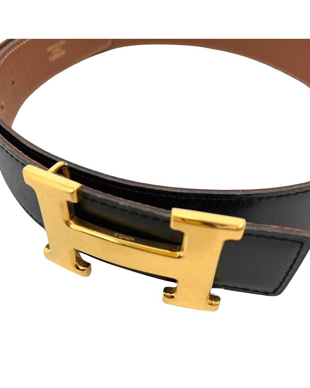 Hermes Reversible Leather Belt in Classic Shades … - image 2