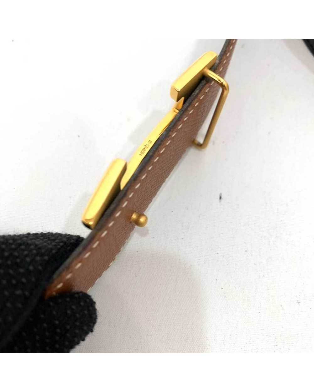 Hermes Reversible Leather Belt in Classic Shades … - image 3