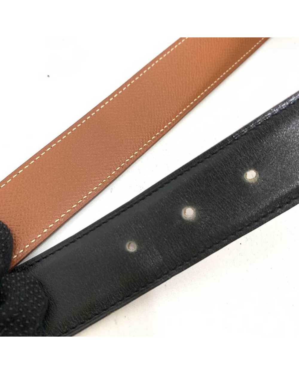 Hermes Reversible Leather Belt in Classic Shades … - image 7