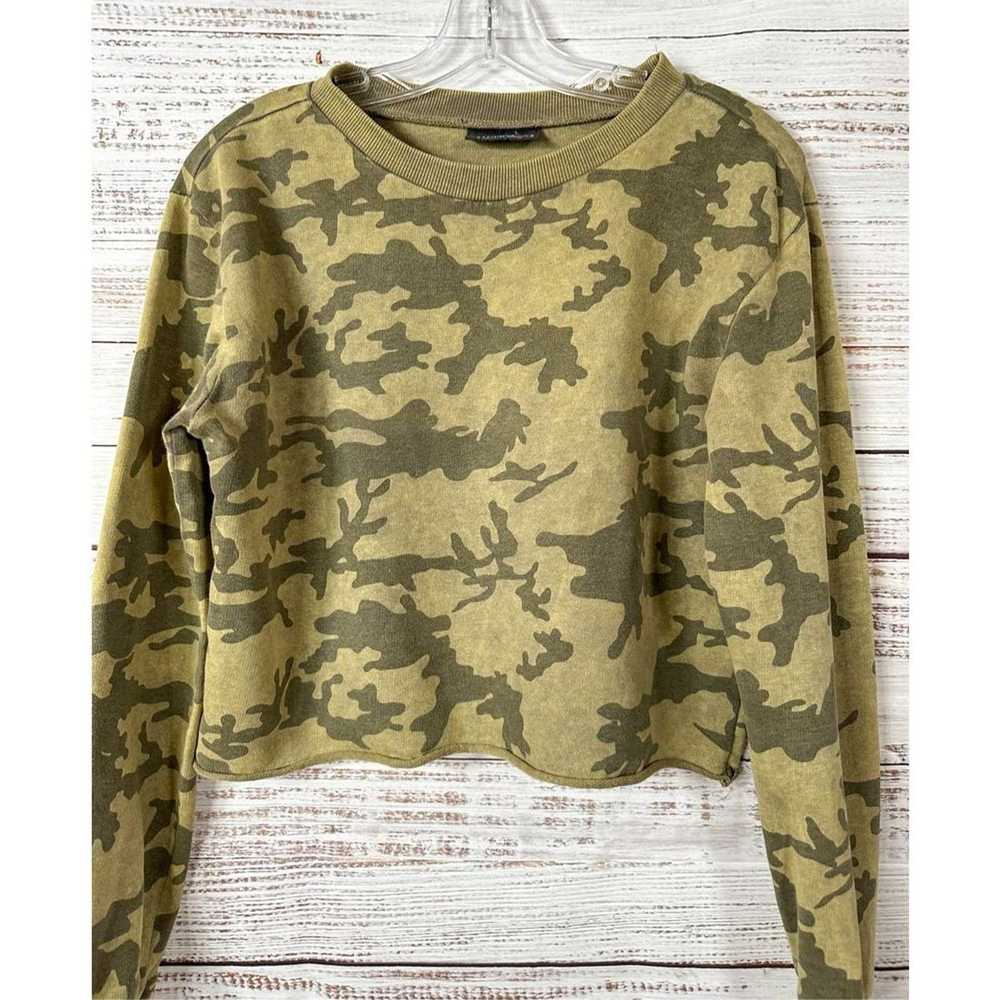 Cotton On Cotton On Long Sleeve Camo Cropped Swea… - image 2