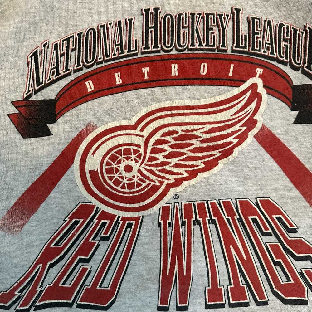 Logo 7 Vintage 90s Detroit Red Wings Logo7 sweats… - image 3
