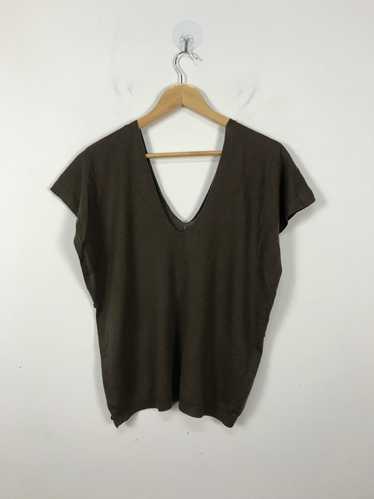 Japanese Brand - Side Button Batwing Vneck Meticul