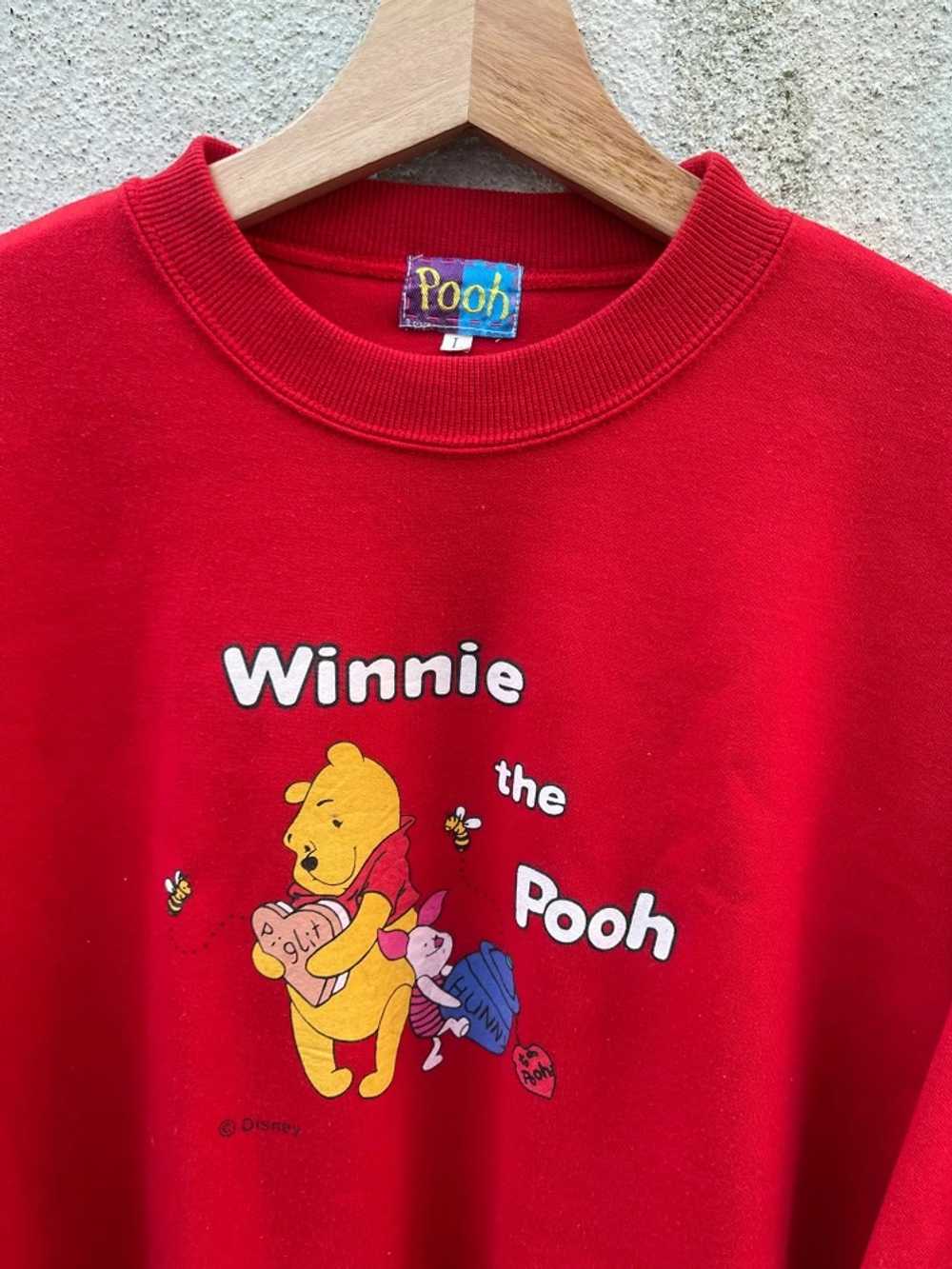 Vintage - Vintage Pooh Big Logo Graphic Sweatshirt - image 2