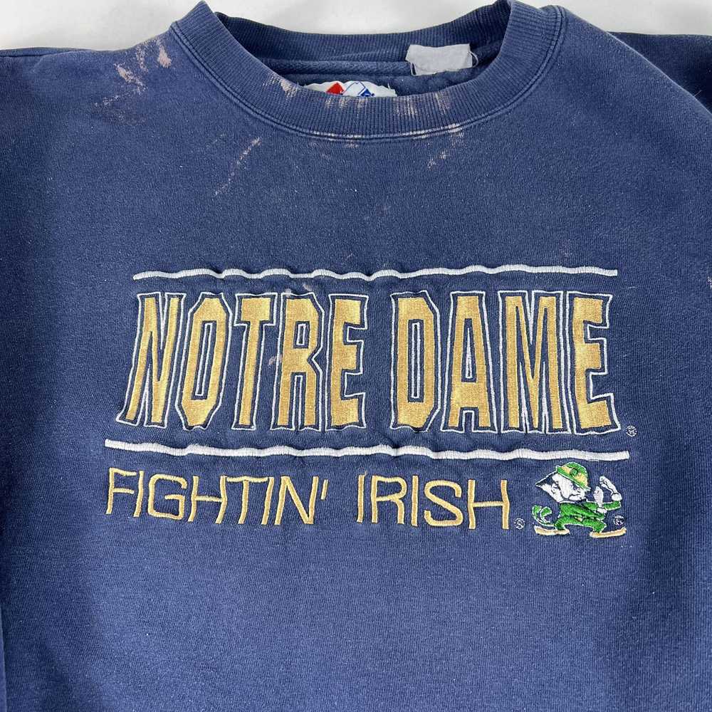 Majestic × Ncaa × Vintage VTG Notre Dame Fighting… - image 10