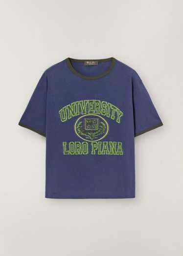 Loro Piana o1srvl11e0524 T- Shirt in Navy Blue