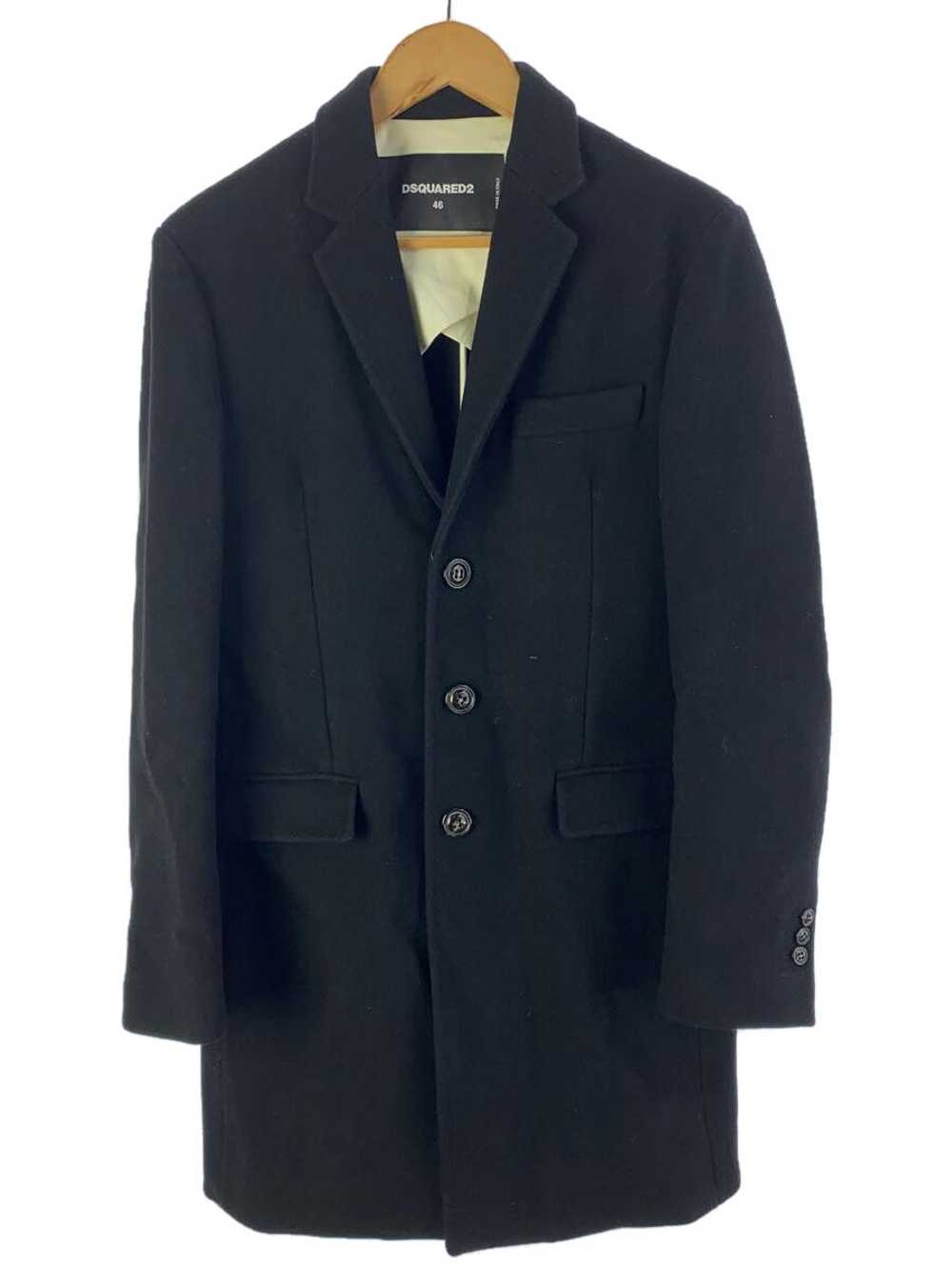 Used DSQUARED2 Chester Wool Long Coat/46/Wool/Bla… - image 1