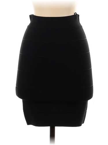 BCBGMAXAZRIA Women Black Casual Skirt S