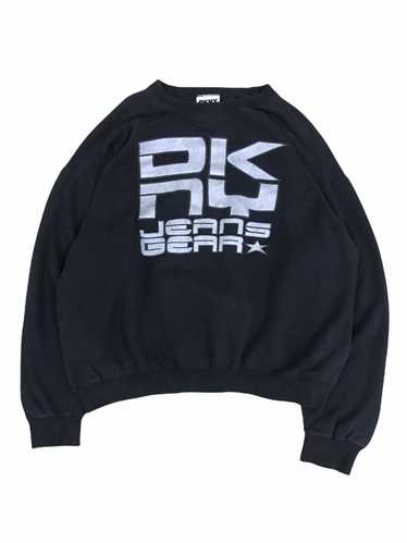 DKNY - Vintage DKNY Jeans Gear Black Sweatshirt B… - image 1