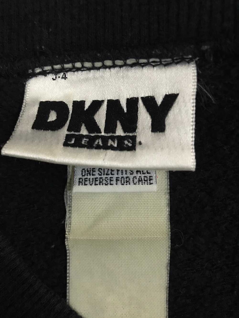 DKNY - Vintage DKNY Jeans Gear Black Sweatshirt B… - image 4