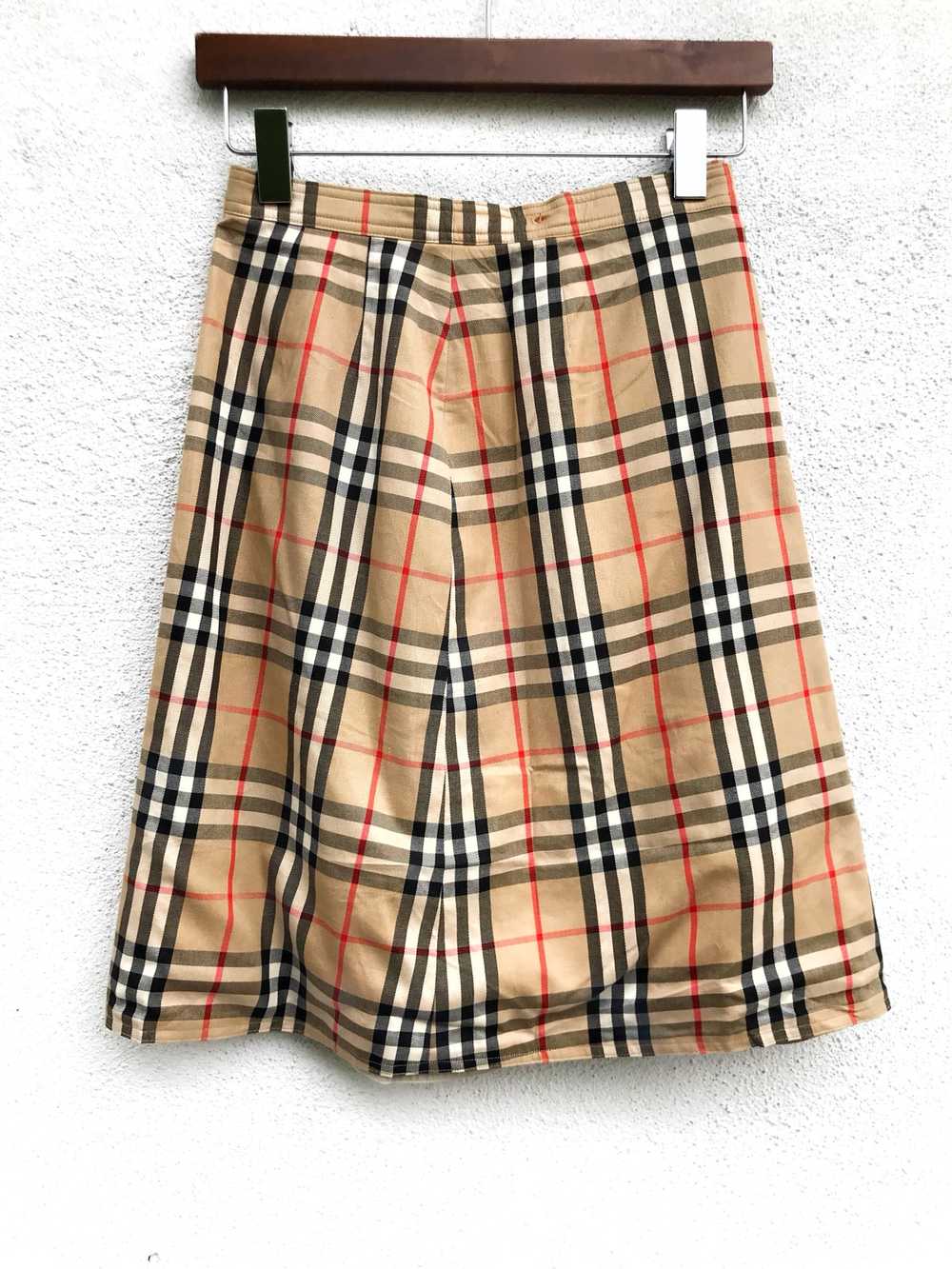 Vintage Burberry’s High Waist Nova Check Plaid Ta… - image 3