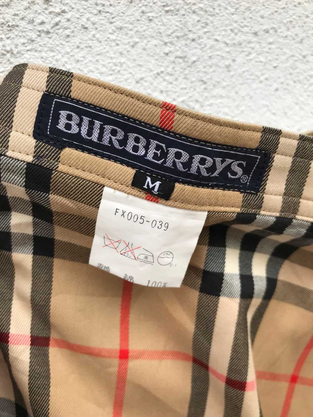 Vintage Burberry’s High Waist Nova Check Plaid Ta… - image 5