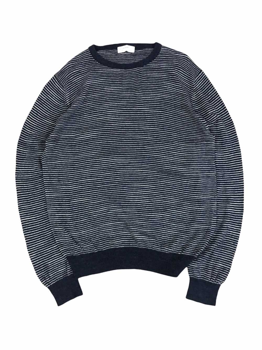 Japanese Brand - Back Number Stripes Grunge LS Sh… - image 1