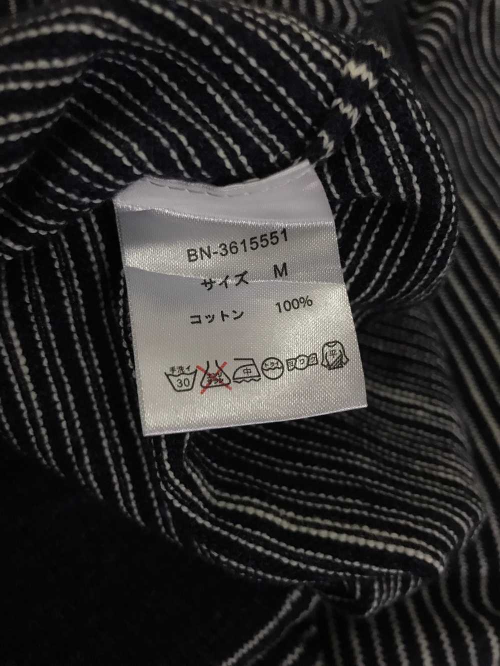 Japanese Brand - Back Number Stripes Grunge LS Sh… - image 4