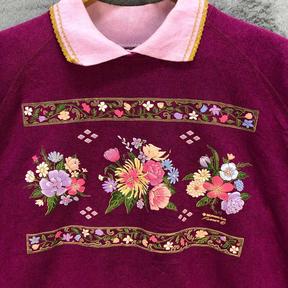 Vintage - Vintage Morning Sun Floral Collar Pink … - image 3