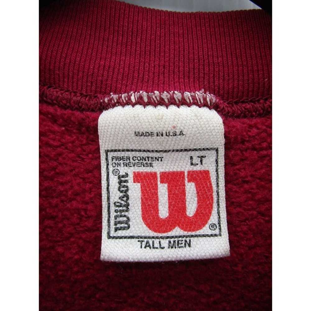 VINTAGE Wilson Sweatshirt Large Tall Pullover Cre… - image 8