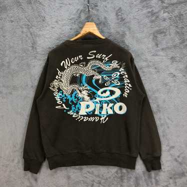 Vintage - PIKO Hawaiian Longboard Wear Dragon Swe… - image 1