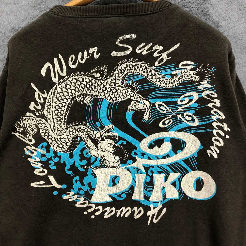 Vintage - PIKO Hawaiian Longboard Wear Dragon Swe… - image 2