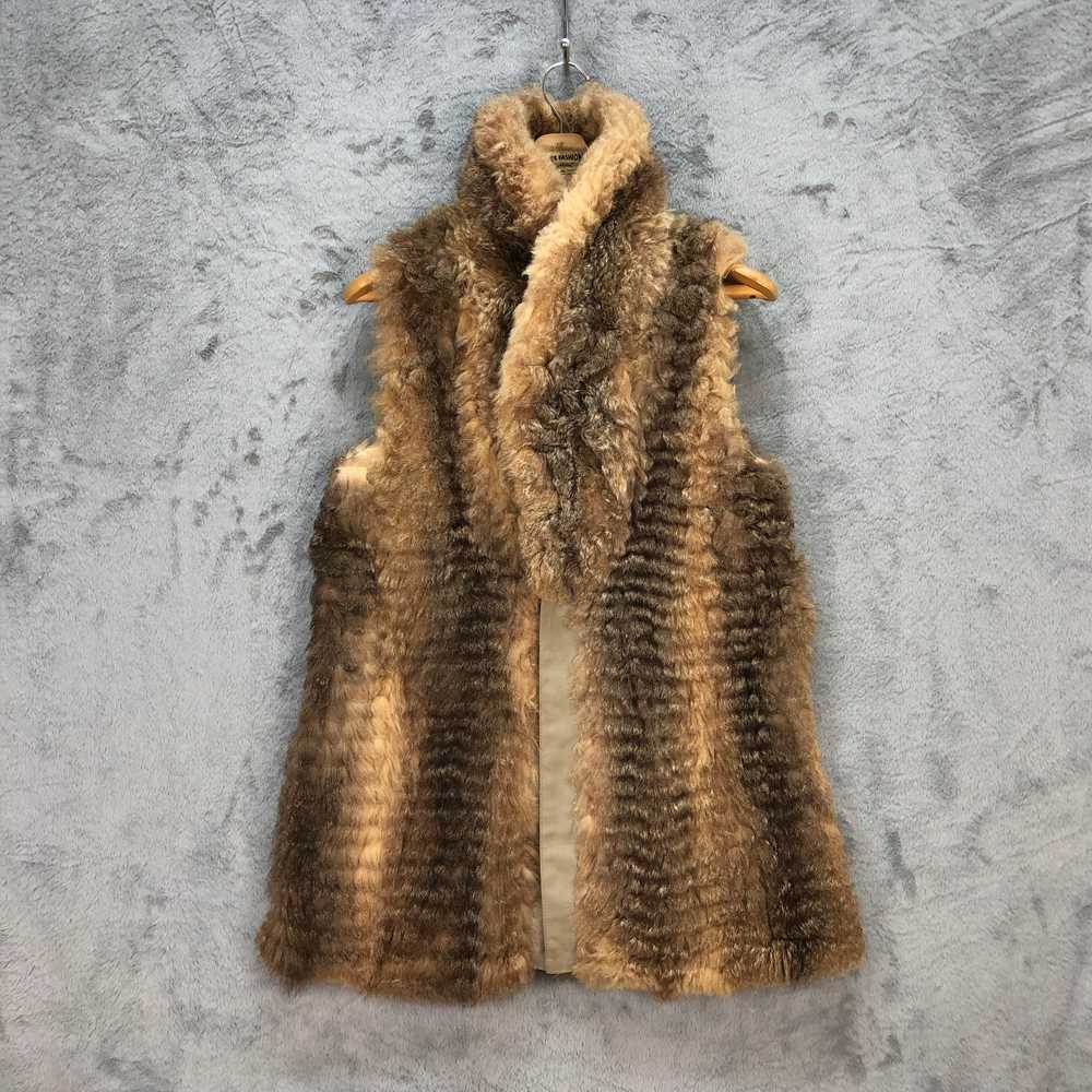 ISSEY MIYAKE Nice Design Faux Fur Long Vest #5943… - image 2