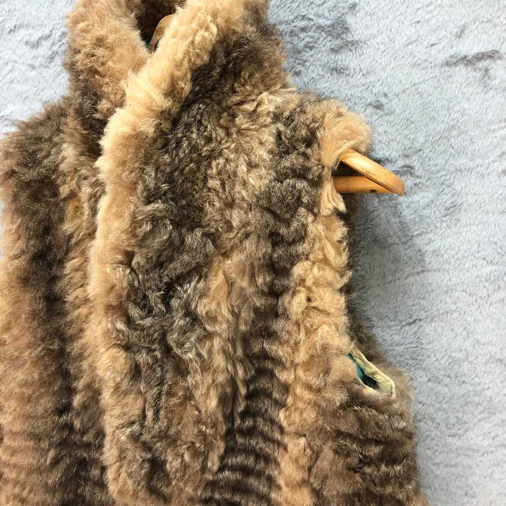 ISSEY MIYAKE Nice Design Faux Fur Long Vest #5943… - image 6