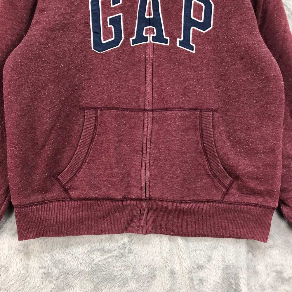 Gap - Gap Big Logo Maroon Zipper Hoodies #4589-160 - image 4