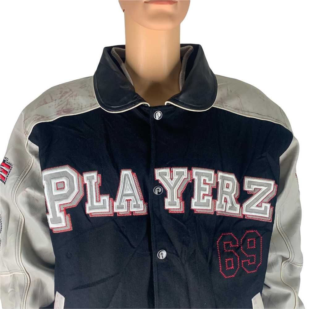 Streetwear - TRASHED Playerz 69 Big Logo Varsity … - image 2