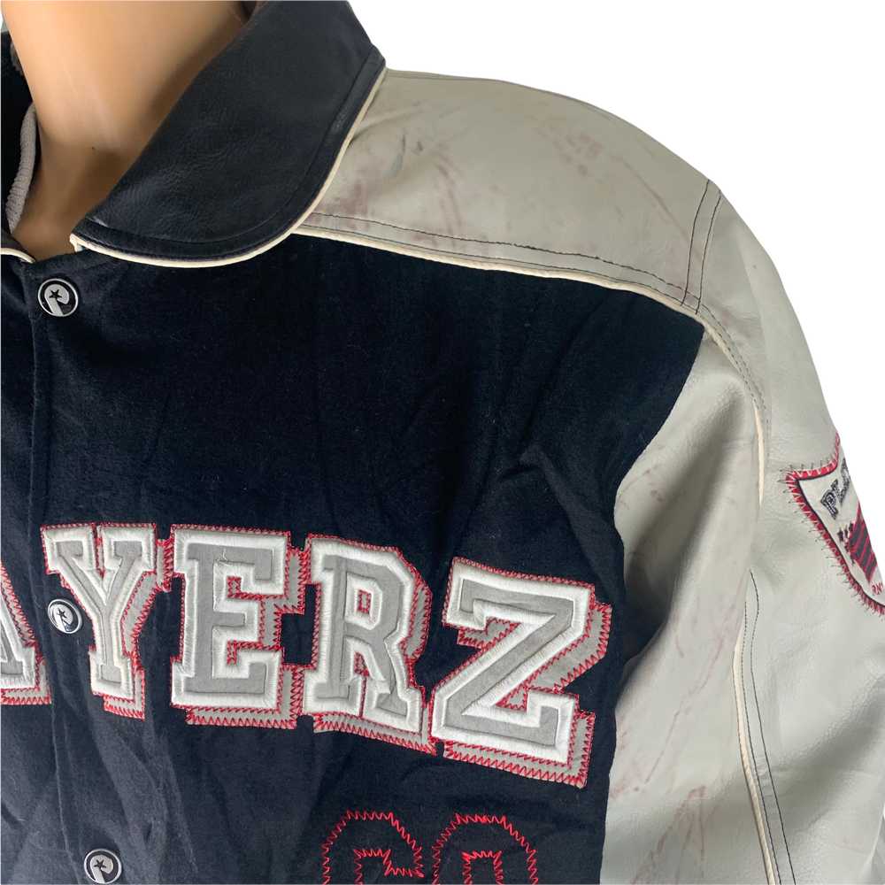 Streetwear - TRASHED Playerz 69 Big Logo Varsity … - image 4