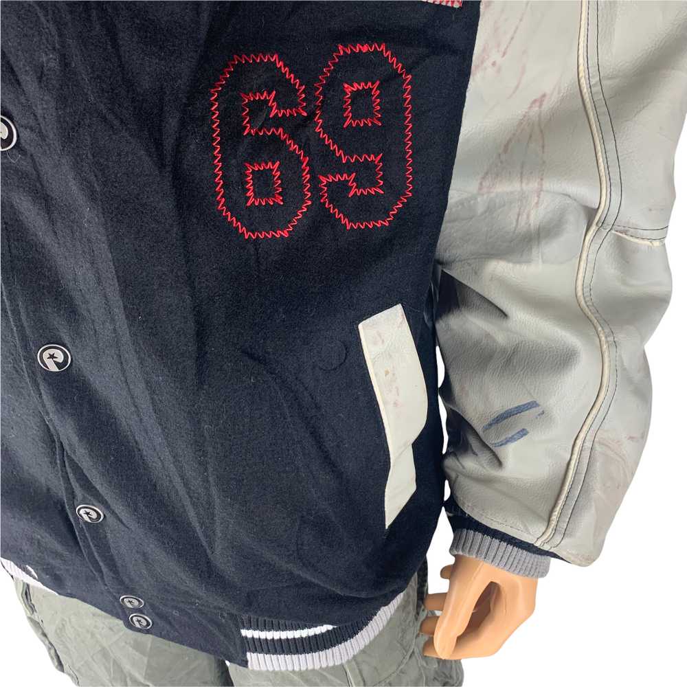 Streetwear - TRASHED Playerz 69 Big Logo Varsity … - image 5