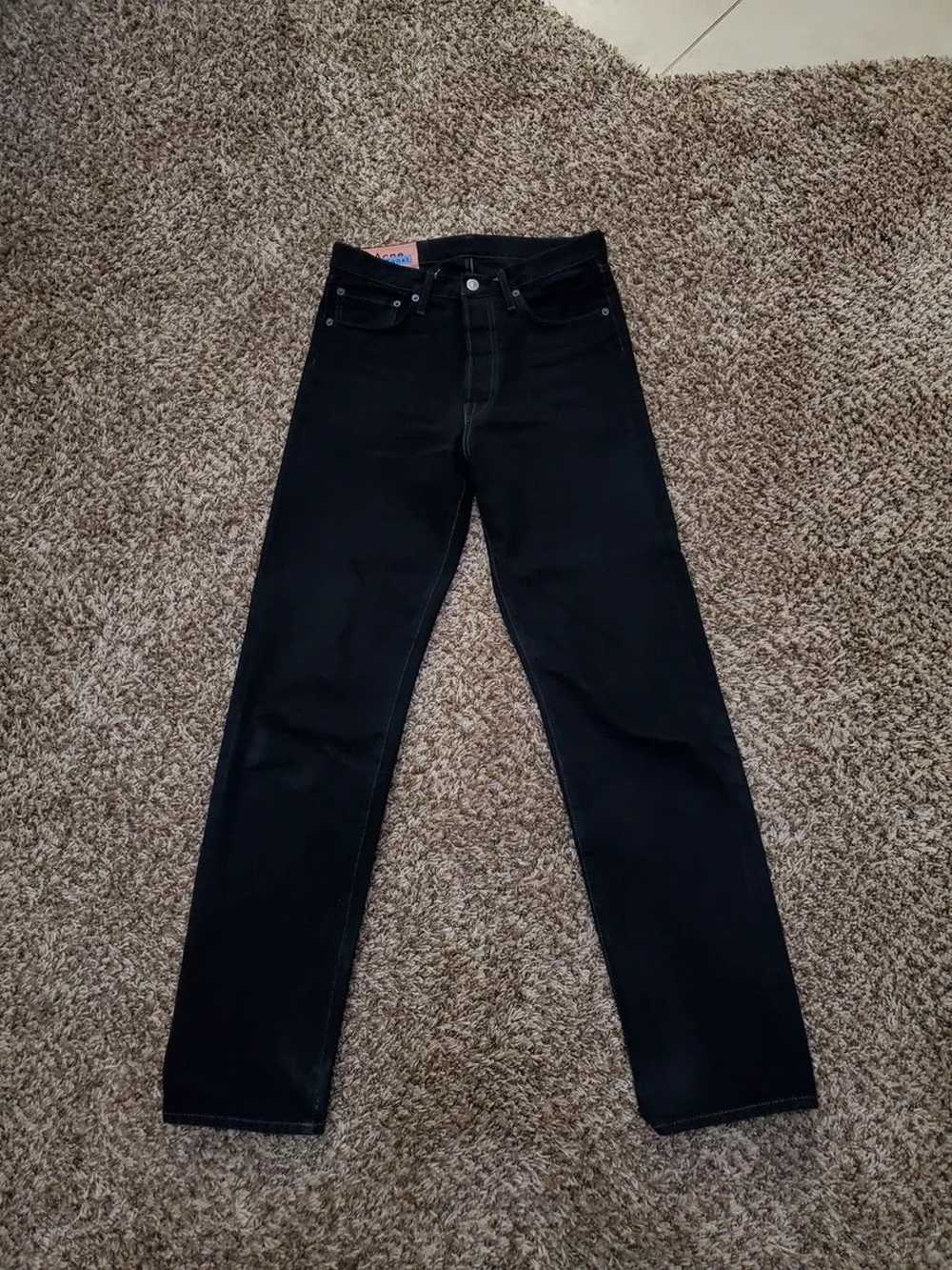 Acne Studios 1996 Black Overdyed Jeans 29x32 - image 1