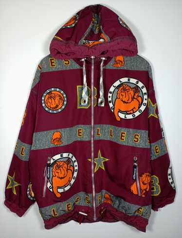 GQ994◇ellesse : BULLDOG :スキージャケット◇O◇ Vintage 90s Ellesse Bulldog Ski Wear Reversible Jacket
