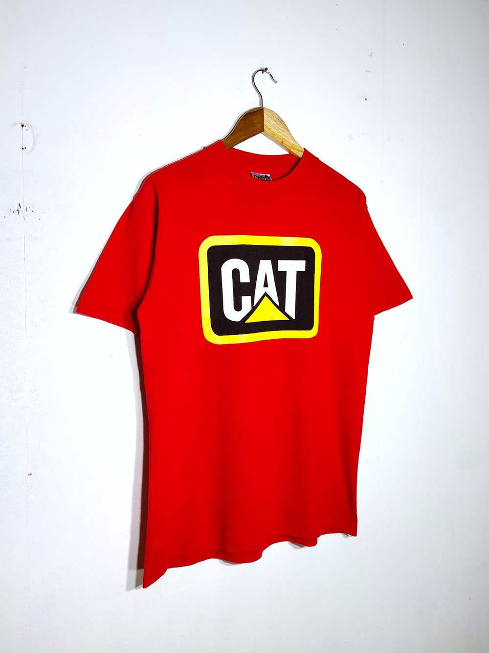 Vintage - Vtg Caterpillar Big Logo PrintOut Shirt… - image 2
