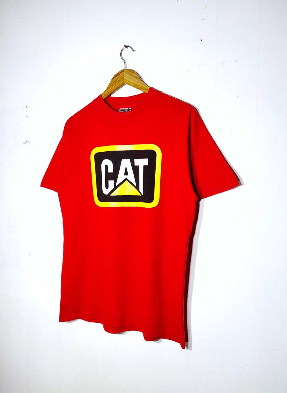 Vintage - Vtg Caterpillar Big Logo PrintOut Shirt… - image 3