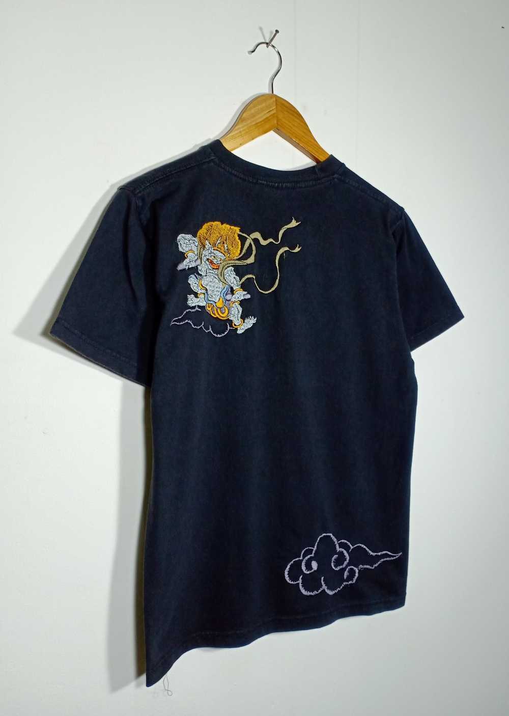 Japanese Brand - Vtg Sukajan Tee Colour Logo Embr… - image 2