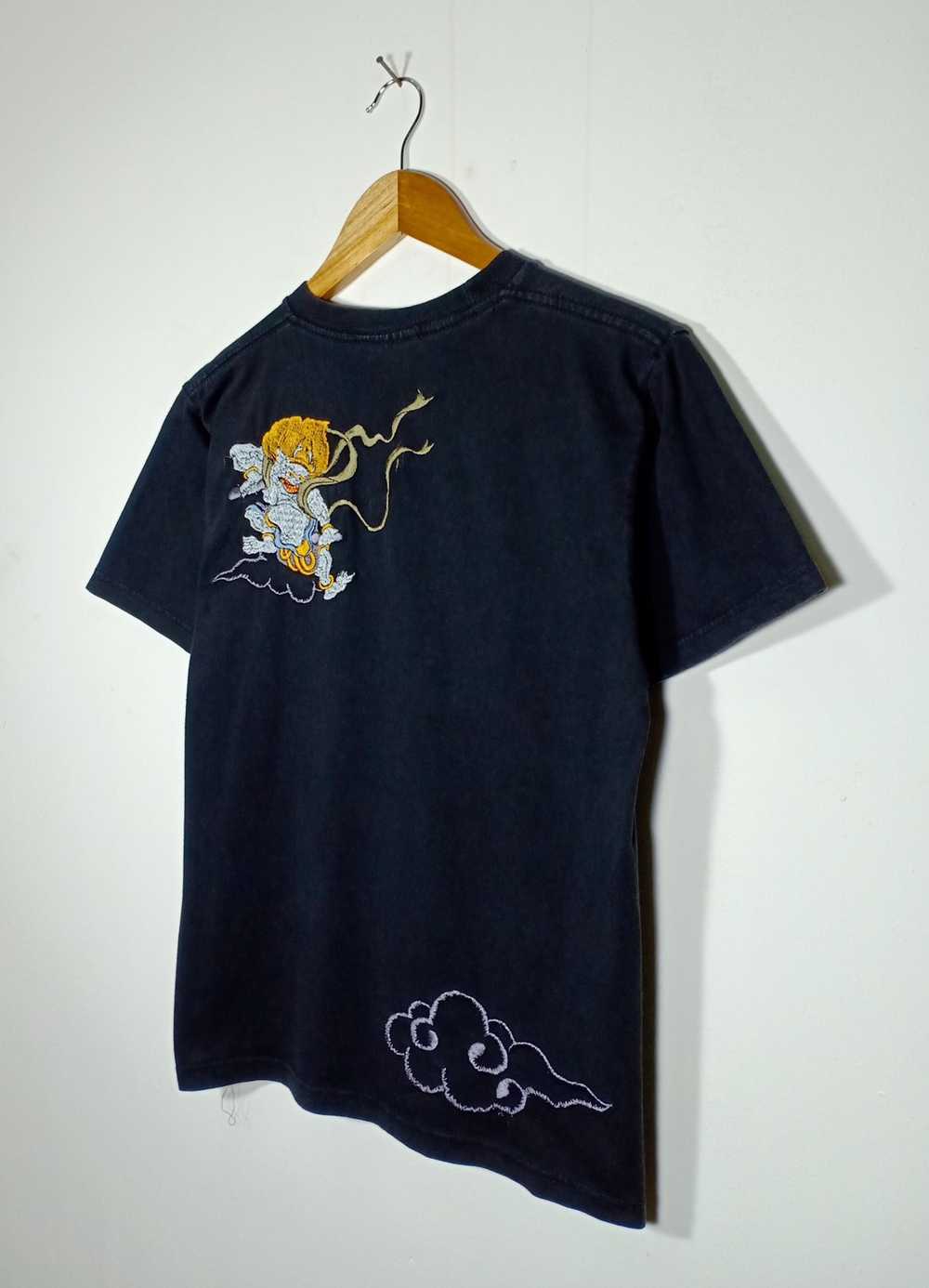 Japanese Brand - Vtg Sukajan Tee Colour Logo Embr… - image 3