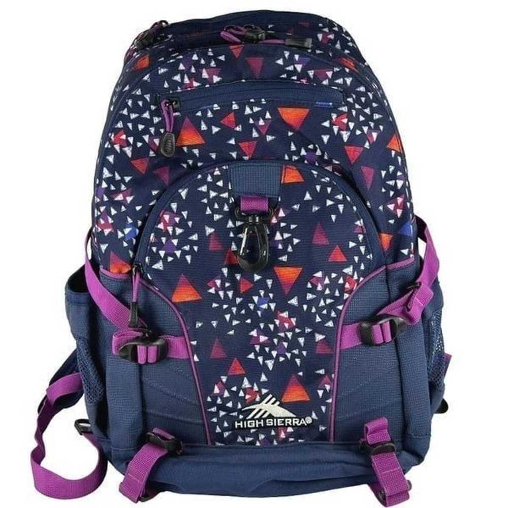 High Sierra LOOP Backpack Blue Purple School Bag … - image 1