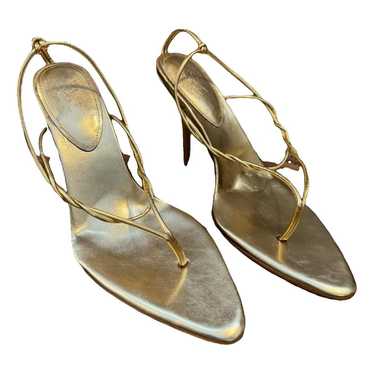 Amina Muaddi Leather heels