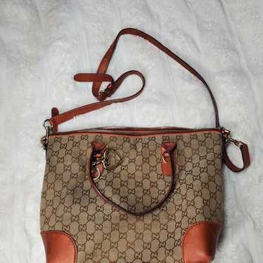 Authentic Gucci Handbag Copper Tone
