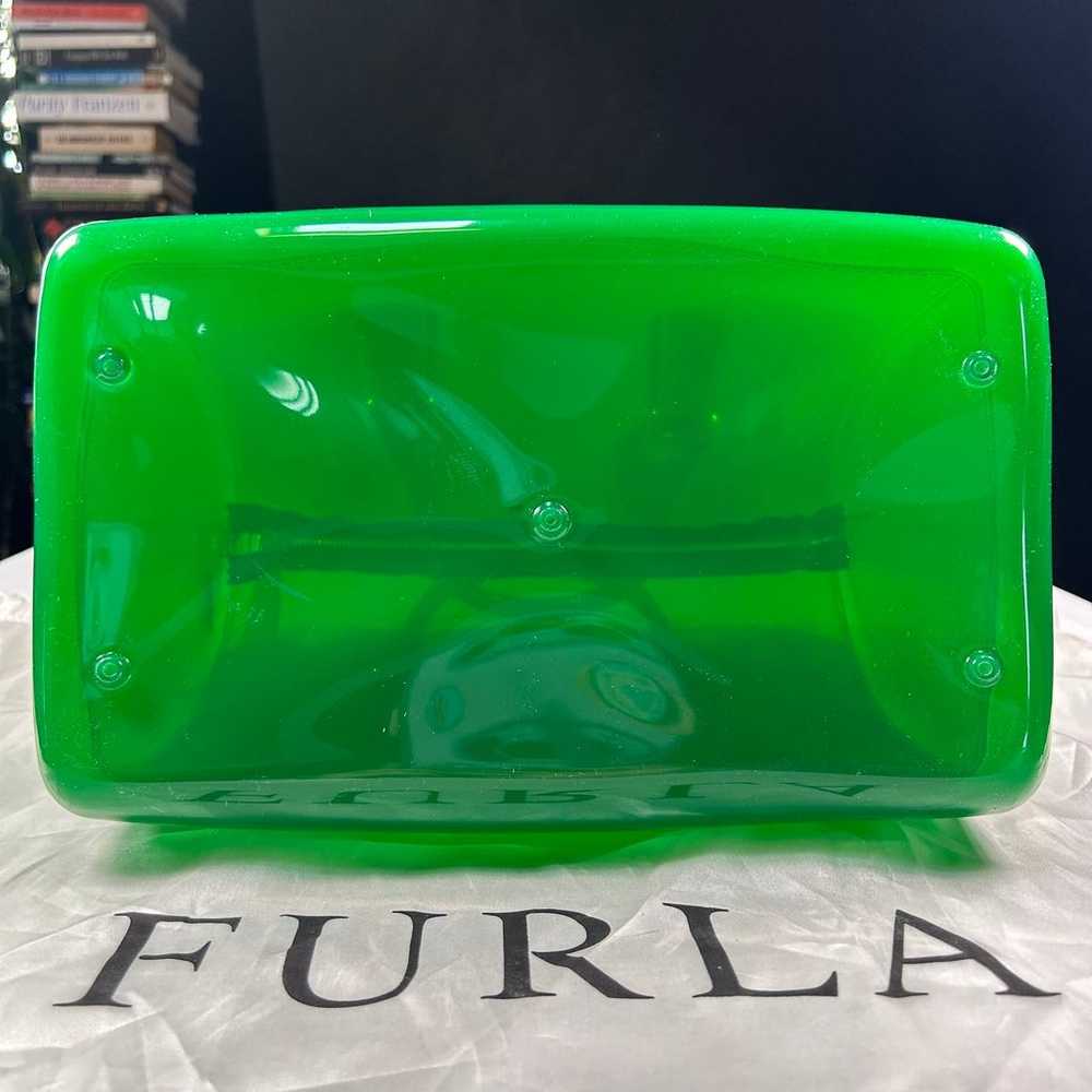 FURLA Candy Bag Jelly Satchel Handbag Purse Dark … - image 2