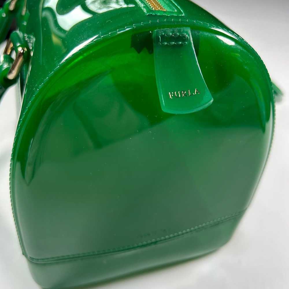 FURLA Candy Bag Jelly Satchel Handbag Purse Dark … - image 4