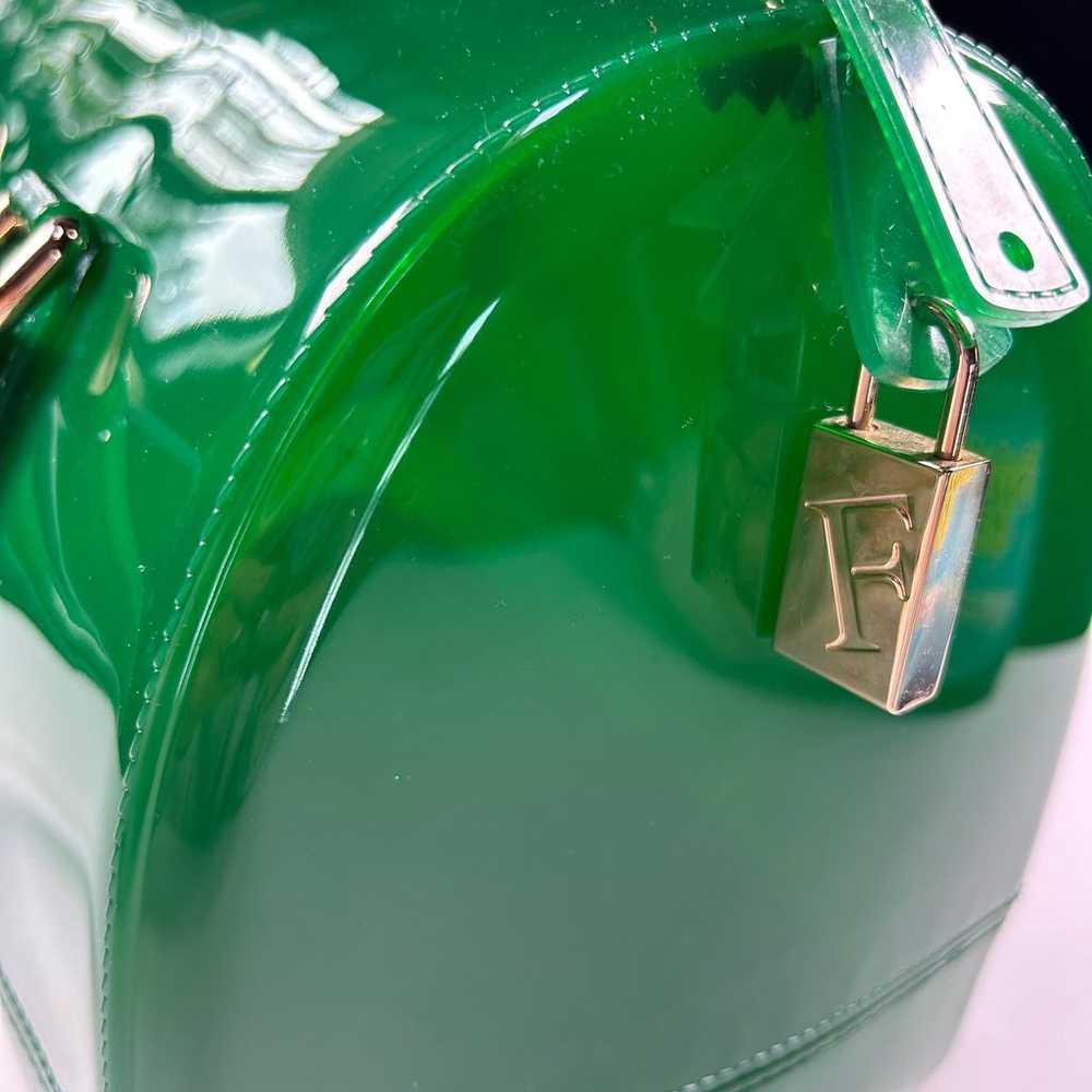 FURLA Candy Bag Jelly Satchel Handbag Purse Dark … - image 7