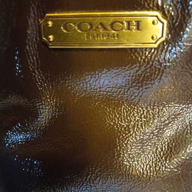 Coach park Carrie in expresso tote/Handbag