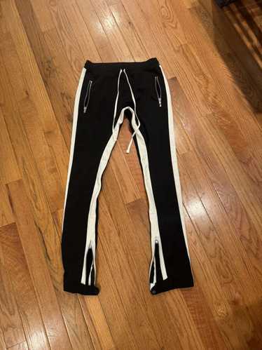 Fear of God Black white track pants