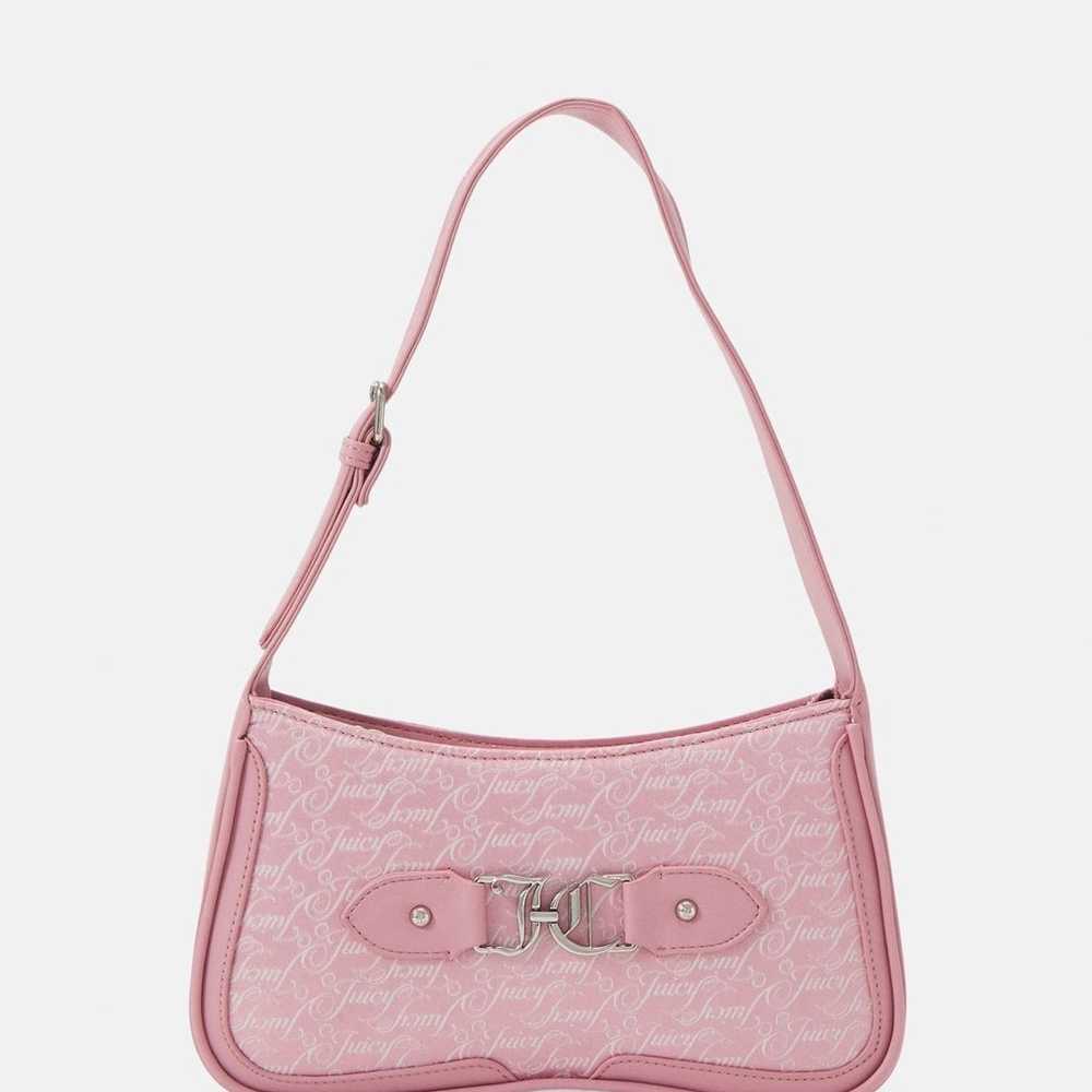 RARE HTF Juicy Couture Pink Lauren Script Handbag… - image 4