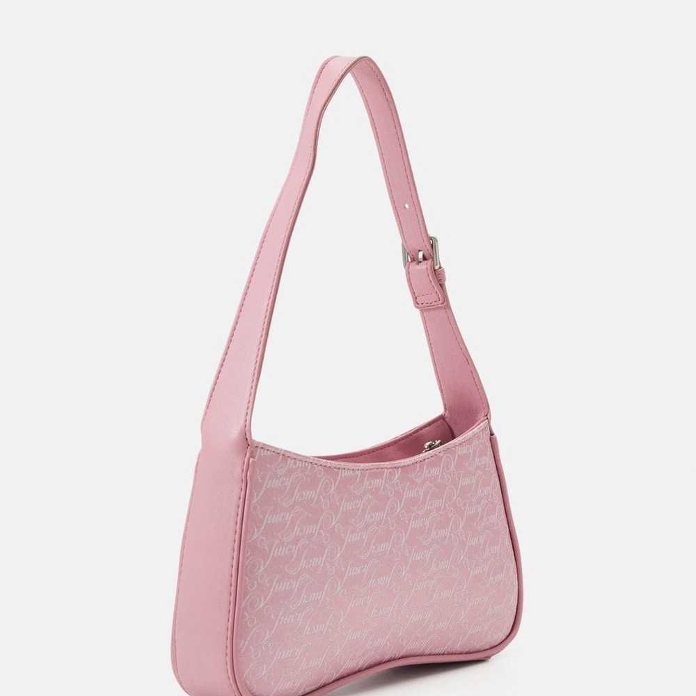 RARE HTF Juicy Couture Pink Lauren Script Handbag… - image 5